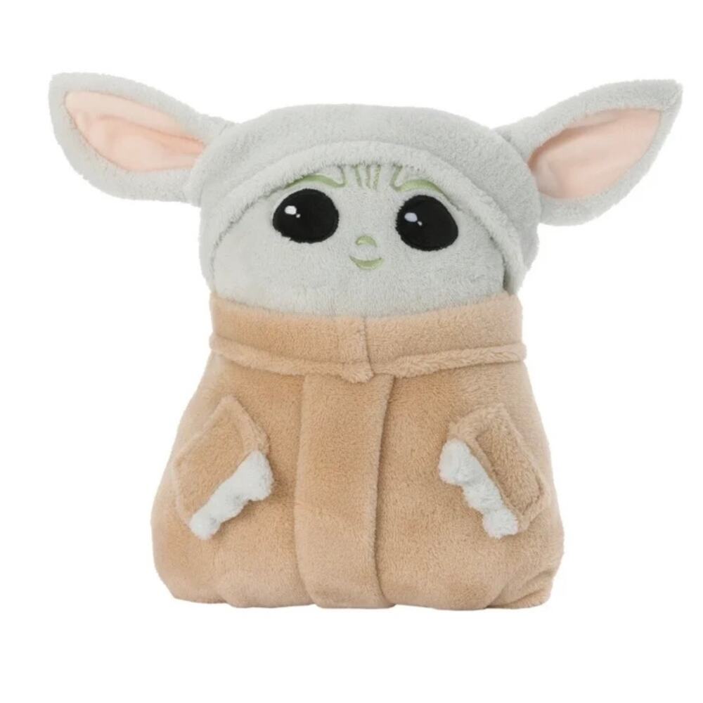 Star Wars: The Mandalorian "The Child" Plush Character Toddler Blanket New 30x40